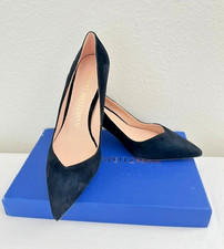 Stuart Weitzman ANNY 70 Black Suede Pumps size 9 women