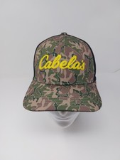 Cabela's Camo Youth Stretch Fitted Hat Mesh Back Cap