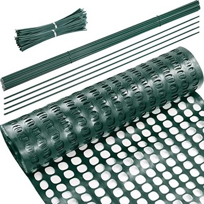 Plastic Garden Fencing Roll Safety Construction Barrier 2 x 100 Feet Green