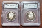 (2) 1992-S 90% Silver Proof Kennedy Half Dollars ICG PR70 DCAM Pair