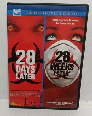28 Days Later + 28 Weeks Later (DVD 2009, Full Screen) RARE OOP *Tested Working*
