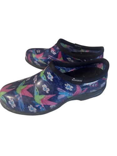 Sloggers blue green and pink made in the U.S.A. size 9