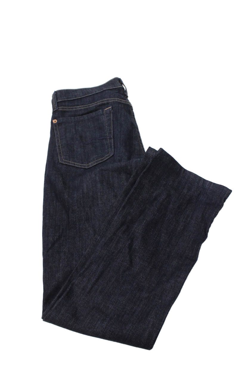 S Dark Blue Straight Jeans Low Rise Size 24