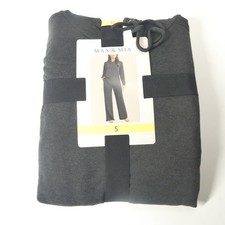Max  Mia SMALL Heather Charcoal Loungewear Set 2pc Signature Hoodie Pajamas NWT
