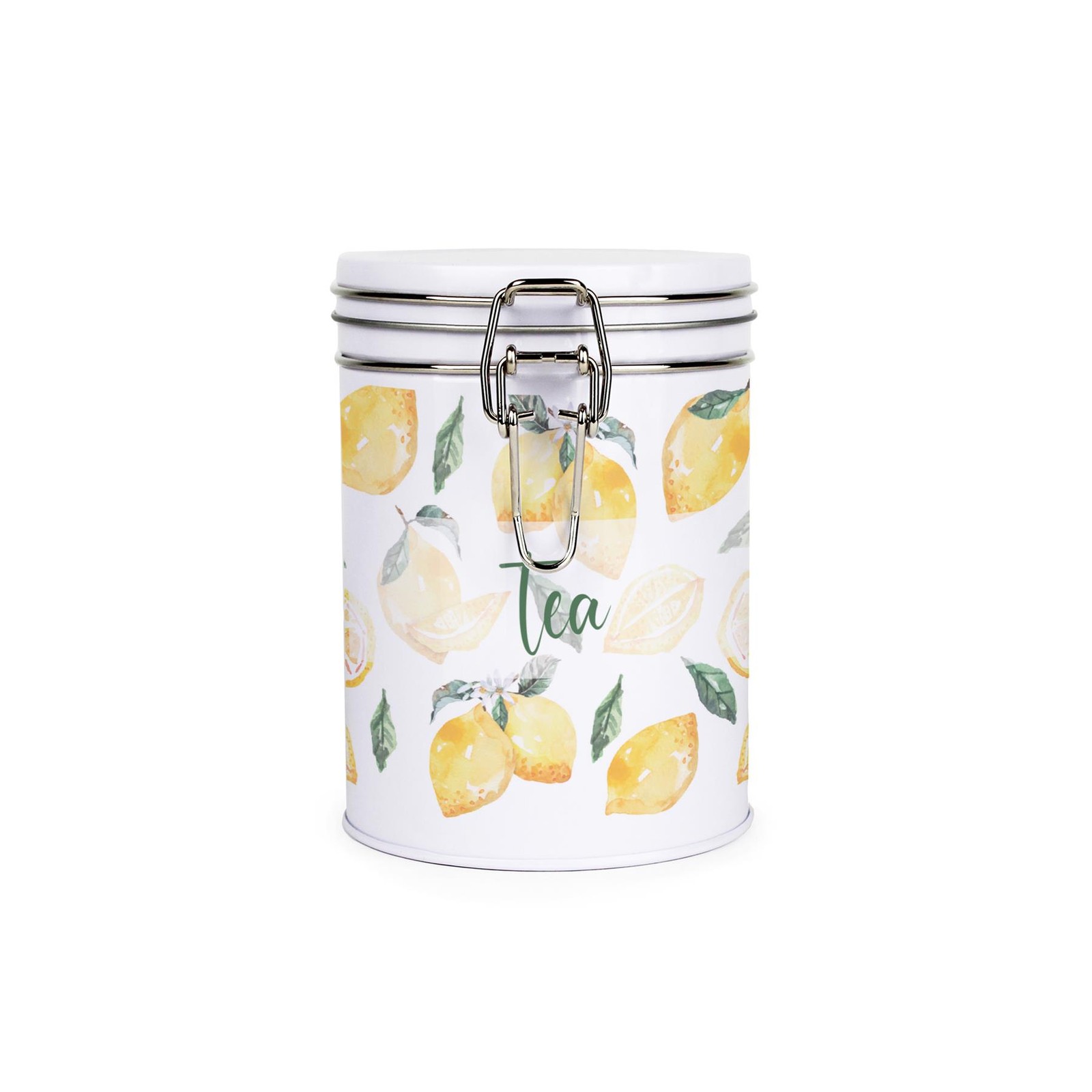Purely Home Vibrant Lemons Clip-Lid Kitchen Storage Canister - Tea - Image 2