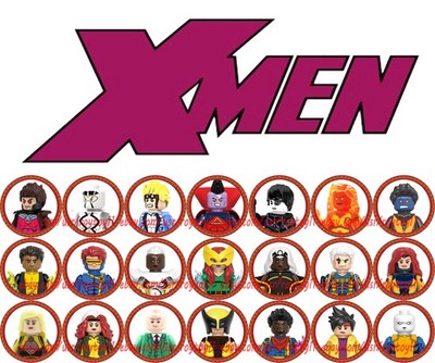 21PCS Superhero 2nd Justice X-Men Morph Sunspot 4cm Plastic Figure DIY Toy
