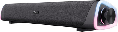 Trust Liro Soundbar PC Lautsprecher 12W, Stereo Computer Boxen Mit RGB LED Beleu