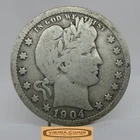 1904-O Barber Silver Quarter - #C58749NQ