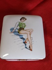 Vintage 1940s-1950s Trinket Dish From Harleigh Fine Bone China Made In England