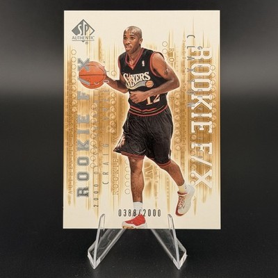 2000-01 SP Authentic Craig Claxton #110 Rookie FX RC #389/2000 76ers