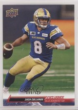 2023 Upper Deck CFL Exclusives 99/100 Zach Collaros Zach Callaros #33 1o9l
