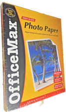 Office Max High Gloss Photo Paper 8.5 x 11 Inch 100 Sheets Sealed Pictures