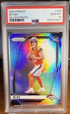 2024 Panini Prizm #309 Bo Nix Silver RC ROOKIE PSA 10