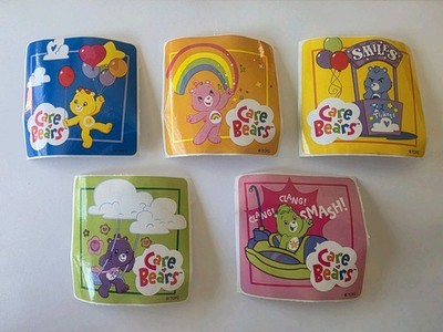 Vintage Care Bears Sticker Lot of 5 Smile Makers TCFC SandyLion Rare