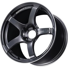 Advan Yad7i63egmr Tc4 17x9 63 5x114.3 Racing Gunmetallic Ring Wheel