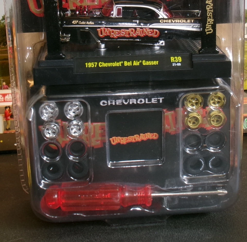 1957 CHEVY BELAIR GASSER UNRESTRAINED MODEL KIT BLACK - Image 2 of 4