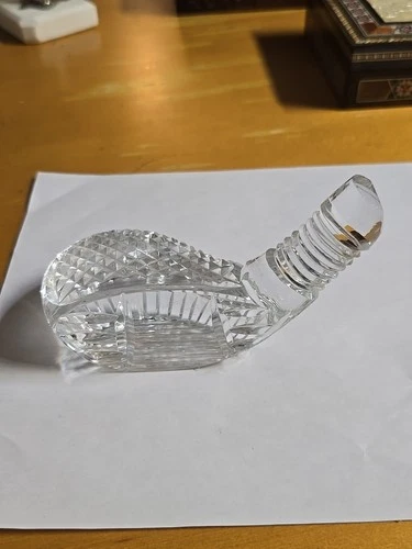 Vintage Waterford Crystal Golf Club Driver Head Office Desk Paperweight