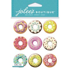 Jolees E5021946 Jolee's Boutique Dimensional Stickers-Donuts