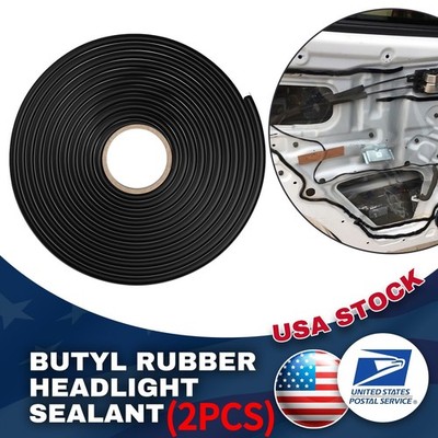 2X4M Headlight Sealant Retrofit Refit Butyl Rope Rubber Glue Reseal for Car Head