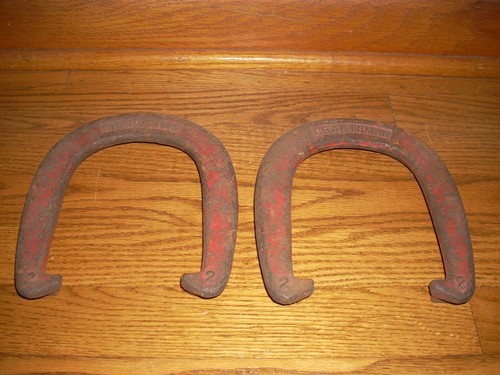 Lot of 2 CRAFTSMAN Pitching Horseshoes Cast Iron Vintage