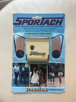 Vintage Precise Sportach Pedometer Walking Or Running Made In USA NIP