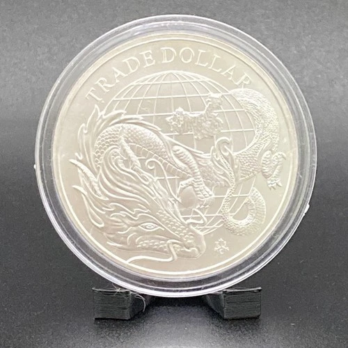 1 Oz Silver British Trade Dollar 2021 St. Helena - Dragon
