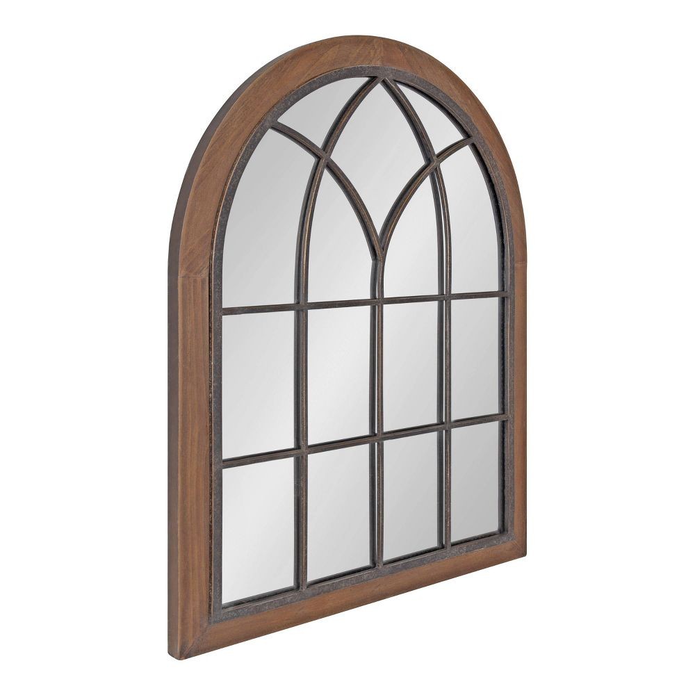 Настенное зеркало Nola Arch 22 x 28, коричневое - Kate & Laurel