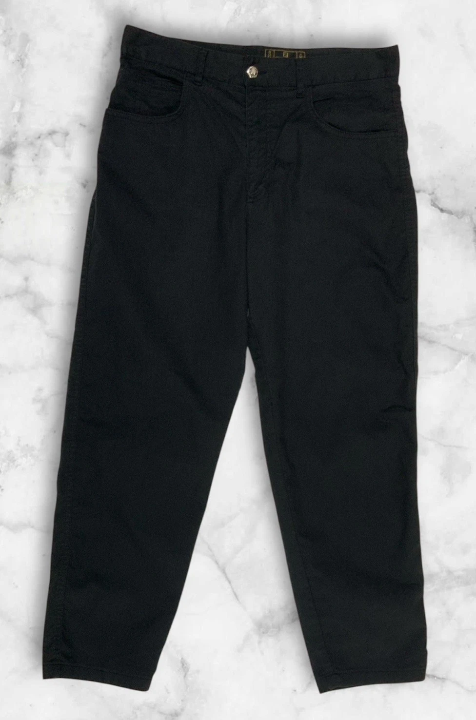 Raro pantalone donna FENDI jeans Min.Italy misto cotone nero TG 47 I u CE
