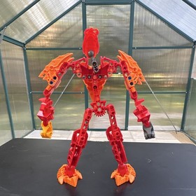 LEGO BIONICLE Malum 8979 Glatorian Figure Parts Red/Orange Incomplete
