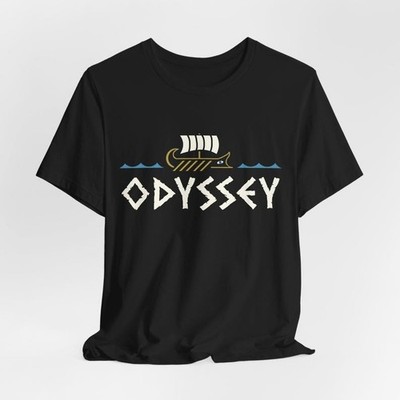 Vintage Style The Odyssey Ship Boat Graphic Novelty T shirt