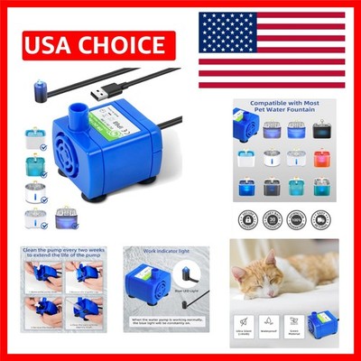 submersible water pump Cat Water Fountain Pump for Tritone Ceramic, Stainless...