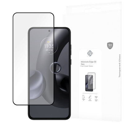 Panzerfolie Schutzglas Motorola Edge 30 Neo Displayschutz - Cazy - Schwarz