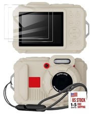 Silicone Protective case for Kodak Pixpro wpz2 Digital Cameras, with Rice White