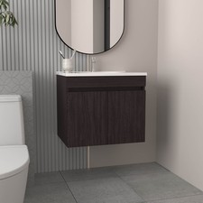 Bathroom Vanity with Sink, 2 Doors, 2 Shelves