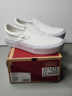 VANS Classic Slip-On Platform True White Size M6/W7.5
