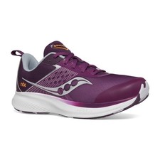 Saucony Unisex-Child Ride Kidz 3 Big Kid Plum/White