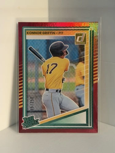 New Listing2025 Panini Donruss - Rated Prospects Konnor Griffin #123 Red /250 (RC)