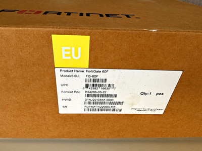 Fortinet FortiGate 60F Firewall/VPN Gerät FG-60F P24286-03-22 (EU)