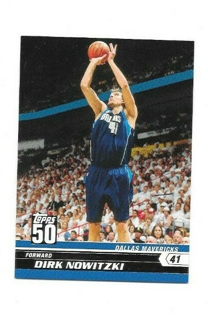 DIRK NOWITZKI 2007-08 TOPPS 50th ANNIVERSARY CARD DALLAS MAVERICKS FREE SHIPPING