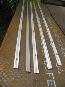 93" long Aluminum Dual-Slot Slider Base for Sliding Doors (ITEM Inc)
