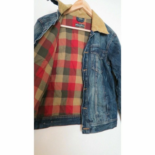 Eddie Bauer Kids Blanket Lined Denim Jacket XL - Picture 4 of 7