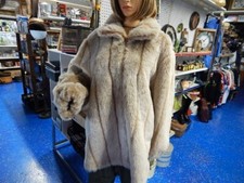 Faux Rabbit Ladies Coat By Roman's ,size Large