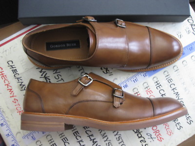 NEW Gordon Rush Men's Peyton Double Monk Strap GENUINE LEATHER SZ 11 USA