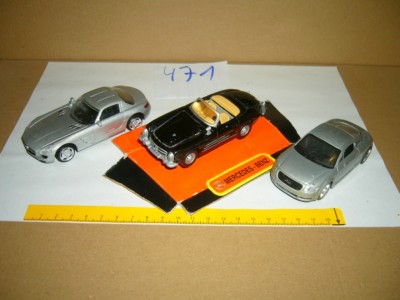 Konvolut Nr. 471 Modellautos RASTAR, NEW RAY, HIGH SPEED, Mercedes SLS AMG, Merc