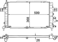 Mahle KüHler WasserküHler FüR Opel Astra H Caravan Zafira B L35 A05 L48 L08