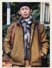 Men's Vintage US Navy N-1 Deck Jacket Winter Flight Fleece Jackets Military Coat