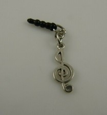 Music note plug cell phone or Ipad charm ear cap dust plug