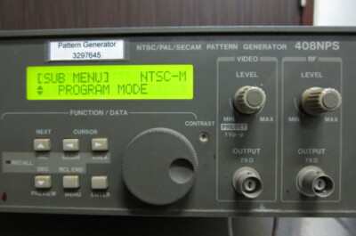 Leader 408NPS NTSC/PAL/SECAM Pattern Generator | eBay