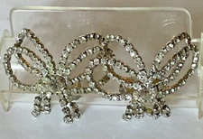 Vintage Musi Rhinestone Shoe Clips Buckles Beautiful