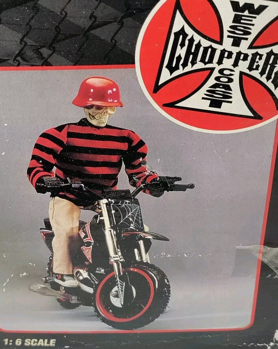 ウエストコーストチョッパーズ jesse スカル CFL クロス 1/6 scale west coast dirt bike rc rider skull head jessie james